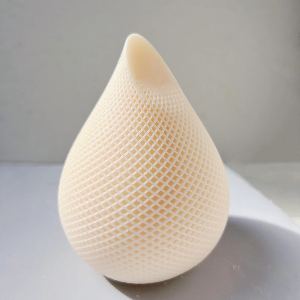 Two Designs  Decorative Modern Geometric Round Striped Swirl Spiral Wax Soy Candles Mould  Water Drop Design Candle Silicone Mol