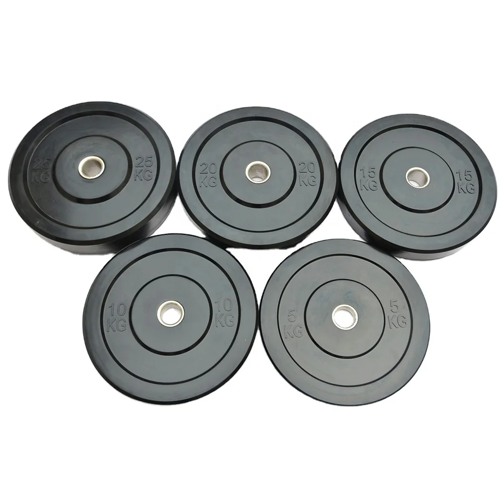 

Black LBS Competitive price Rubber Bumper Weight Plates