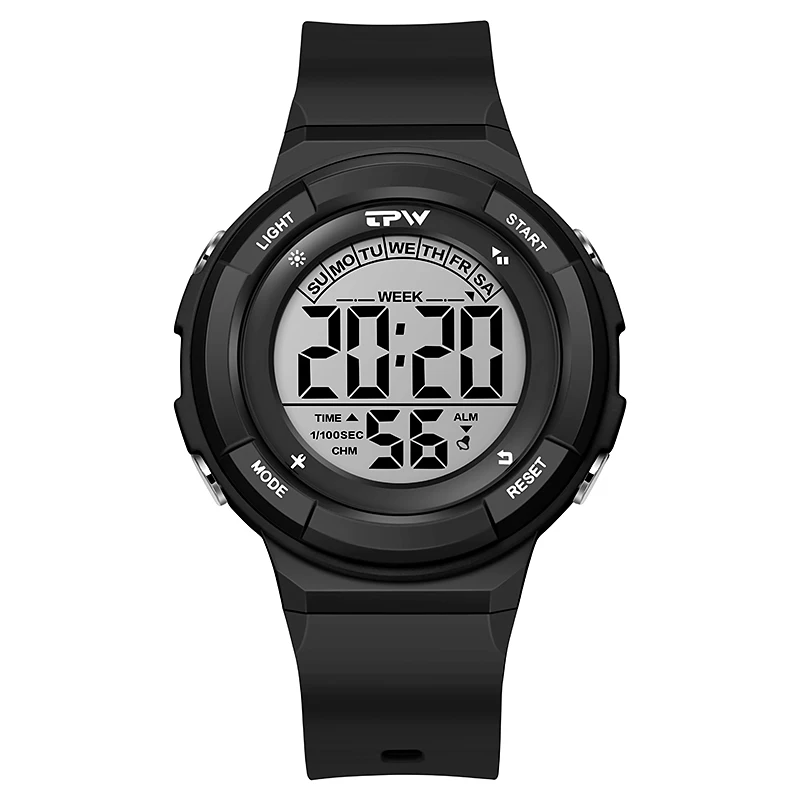 

sport chronograph watch men ladies digital wristwatches jam tangan pria relogio masculino digital