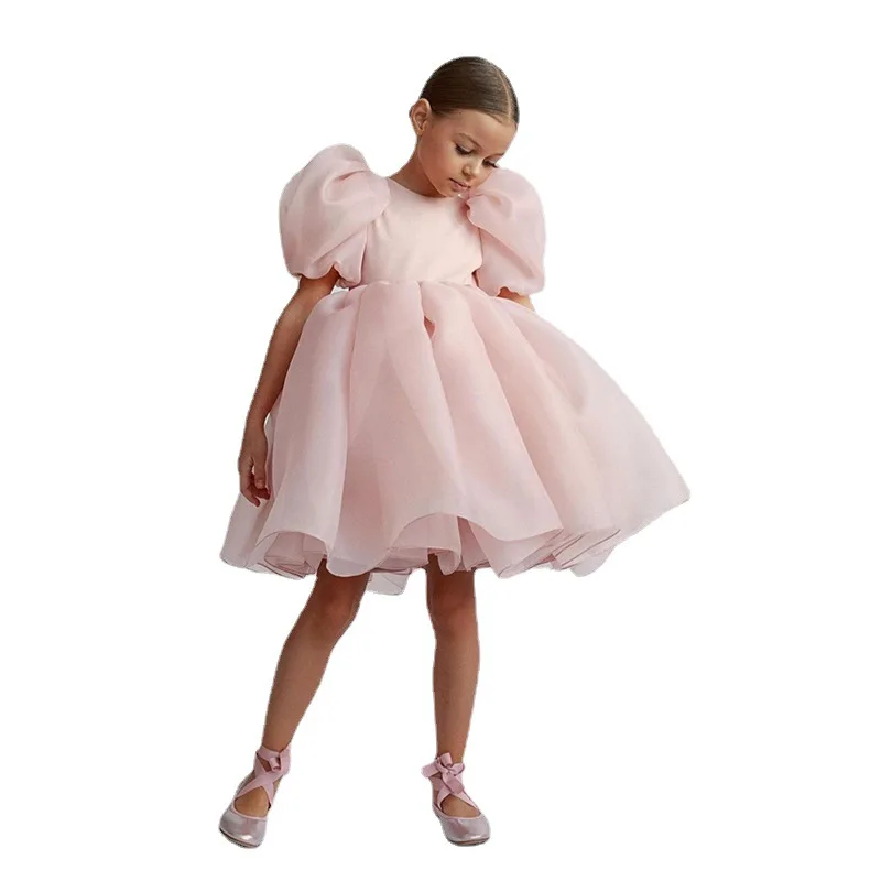 

LZH Fashionable Fluffy Sleeve Puffy Tulle Style Princess Dress Girls' Dresses