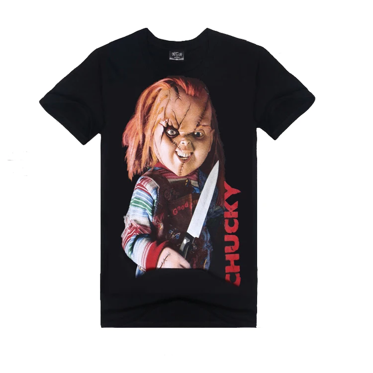 

Horrific hip hop oversized t shirt men film character t shirts manufacturers china high quality t-shirt original, As the picture