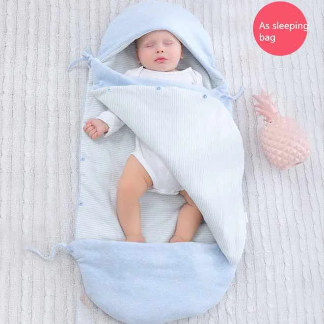 

factory supply 100% cotton thick baby sleeping bag pink and blue winter sleeping bags