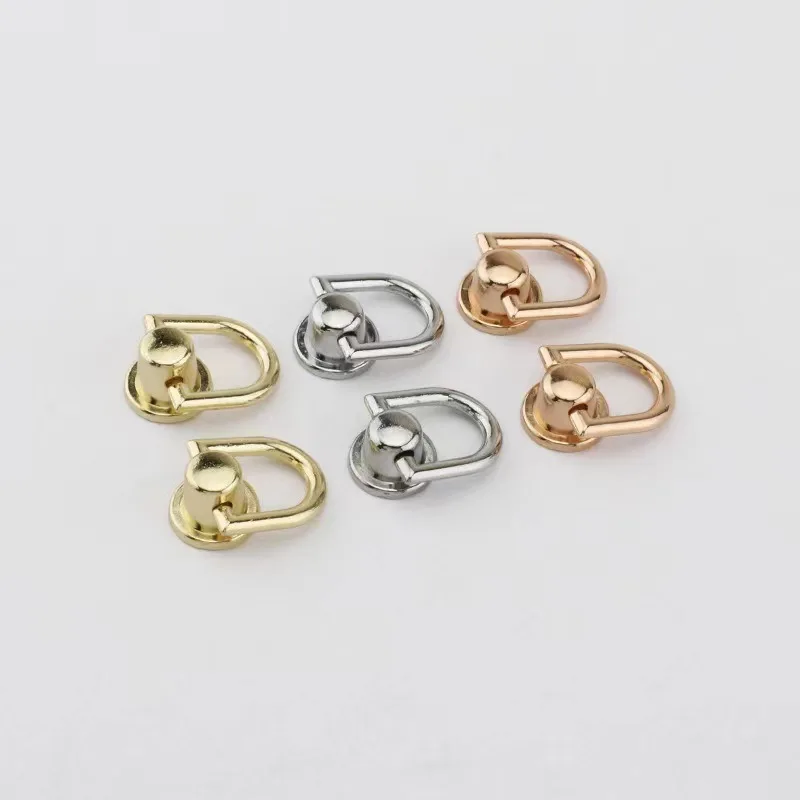 

Handbag Hardware Fitting Bag Side Buckles With D Ring Bag Hanging Chain Buckle Rivet Hanging Side Clip Buckle