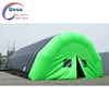 Fashional design inflatable dome green and black zipper closure tent