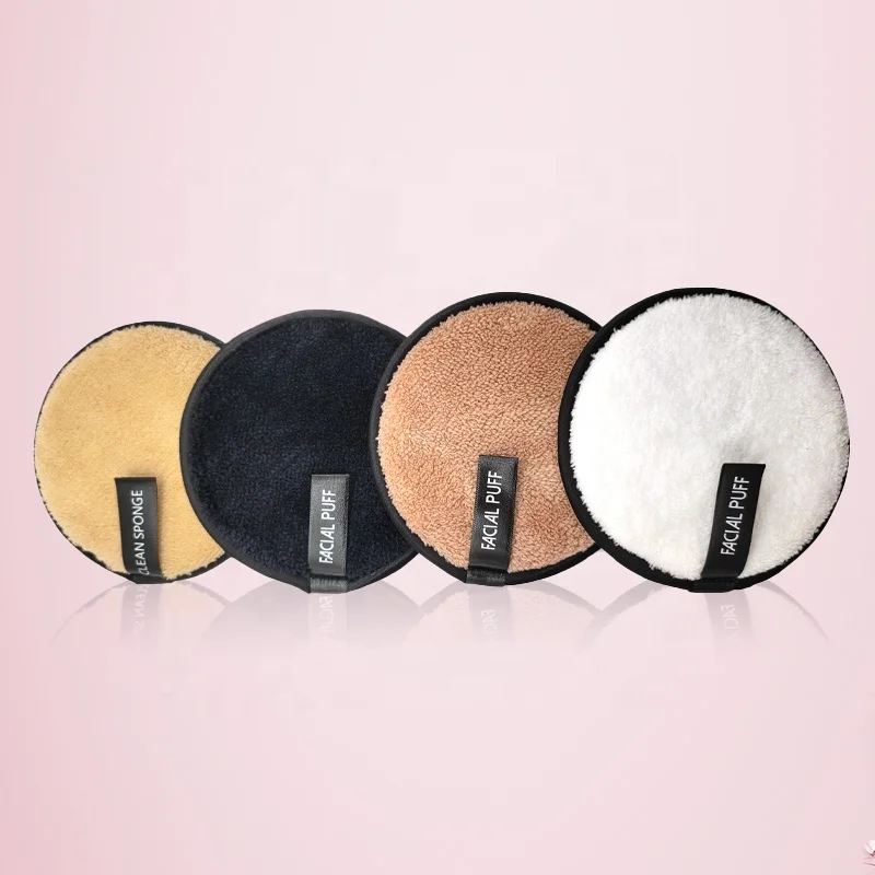 

Reusable Face Cleaning Microfiber Makeup Remover Pads, Multiple colors