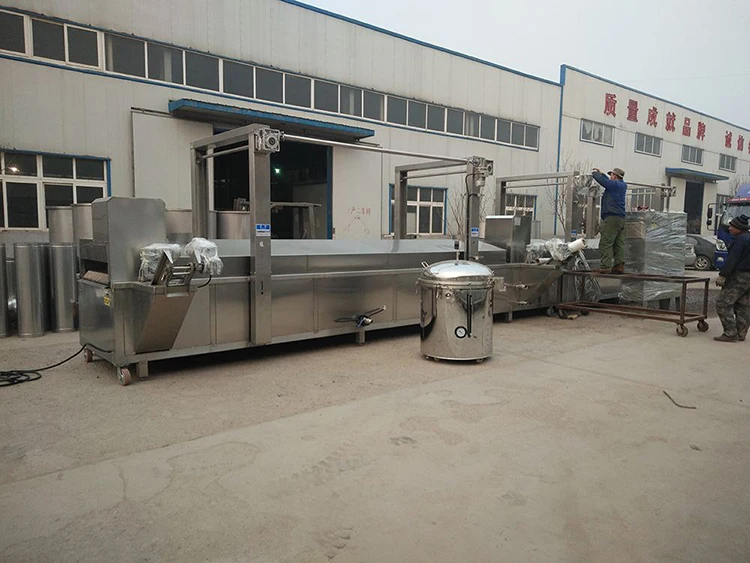 Potato chips frying machine full automatic with cutting cutter slicing