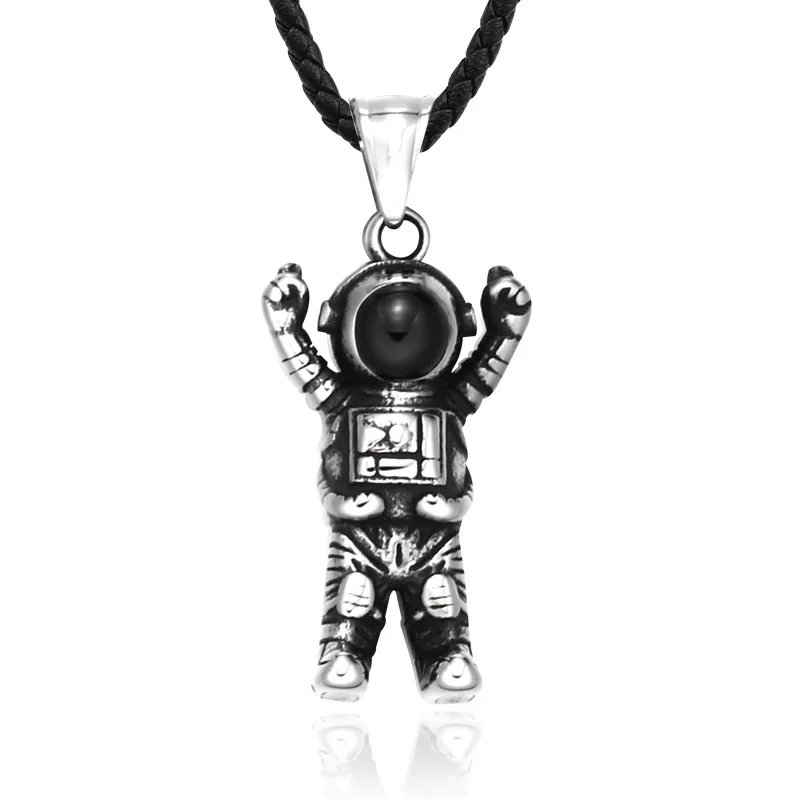 

SSLHP-220 Steel Soldier 2021 New Fashion Arrival Stainless Steel Astronaut Cosmonaut Shape Pendant Chain Men's Pendant Jewelry