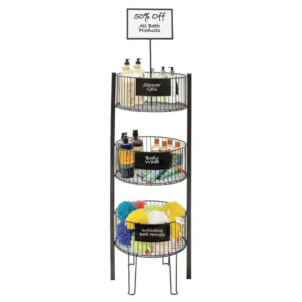 Wholesale Floor Standing Type Metal Food Snack Display Basket Stand Rack For Retail Store Buy
