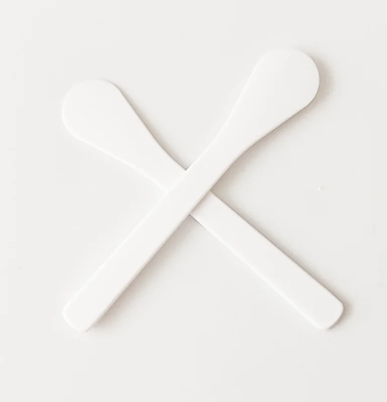 Private Label Plastic Spoons Beauty Facial Plastic Waxing Cream Mixing