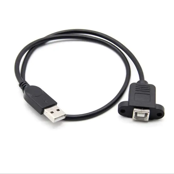 

50cm USB 2.0 A male to USB 2.0 B female with panel mount screw cable cabletolink factory top quality