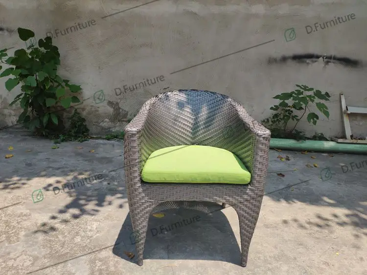 PE Rattan Outdoor Leisure Chair Garden Dining Chair