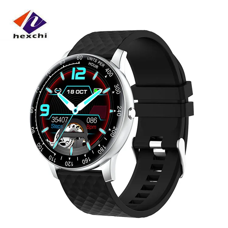 

Full Touch Round Screen Fitness Tracker Watch Waterproof Pedometer 2020 pedometer Reloj For Girls woman man H30 Smart Watch