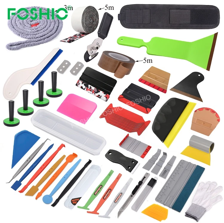 

FOSHIO Window Tint PPF Install Squeegee Knife Wrapping Tools Set