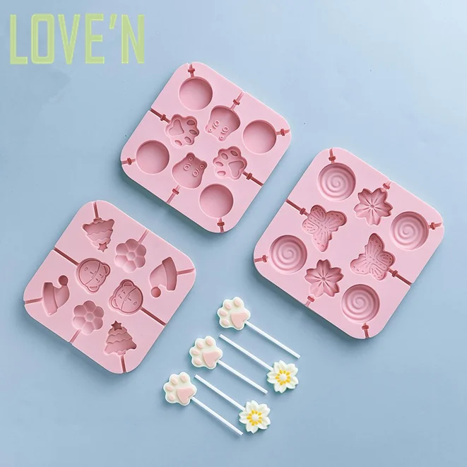 

LOVE'N LV023C 8 stick candy mold diy homemade household handmade silicone cheese stick with lid baking utensils in stock, Customized color