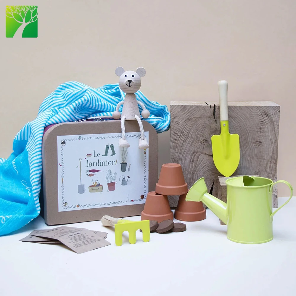 

Wholesale factory sale 100% eco-friendly seed garden kit wood grow kit for kids