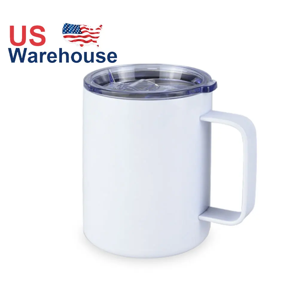 

USA warehouse free shipping double wall stainless steel tumblers 12oz isolated stainless steel cup thermal sublimation mugs