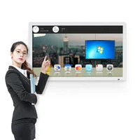 

55 65 inch wall mount interactive all in one touch screen smart tv