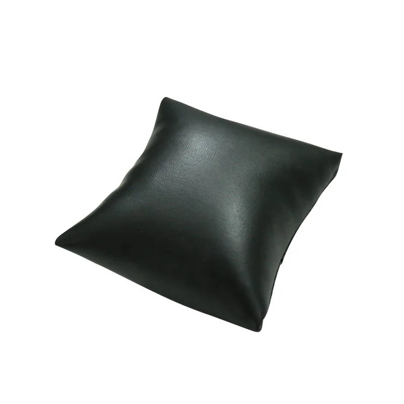 

Ruixing Free Sample Black PU Leather Jewellery Display for Bracelet Bangle Watch Holder Organizer Display Props Jewelry pillow, Same as pictures or customized