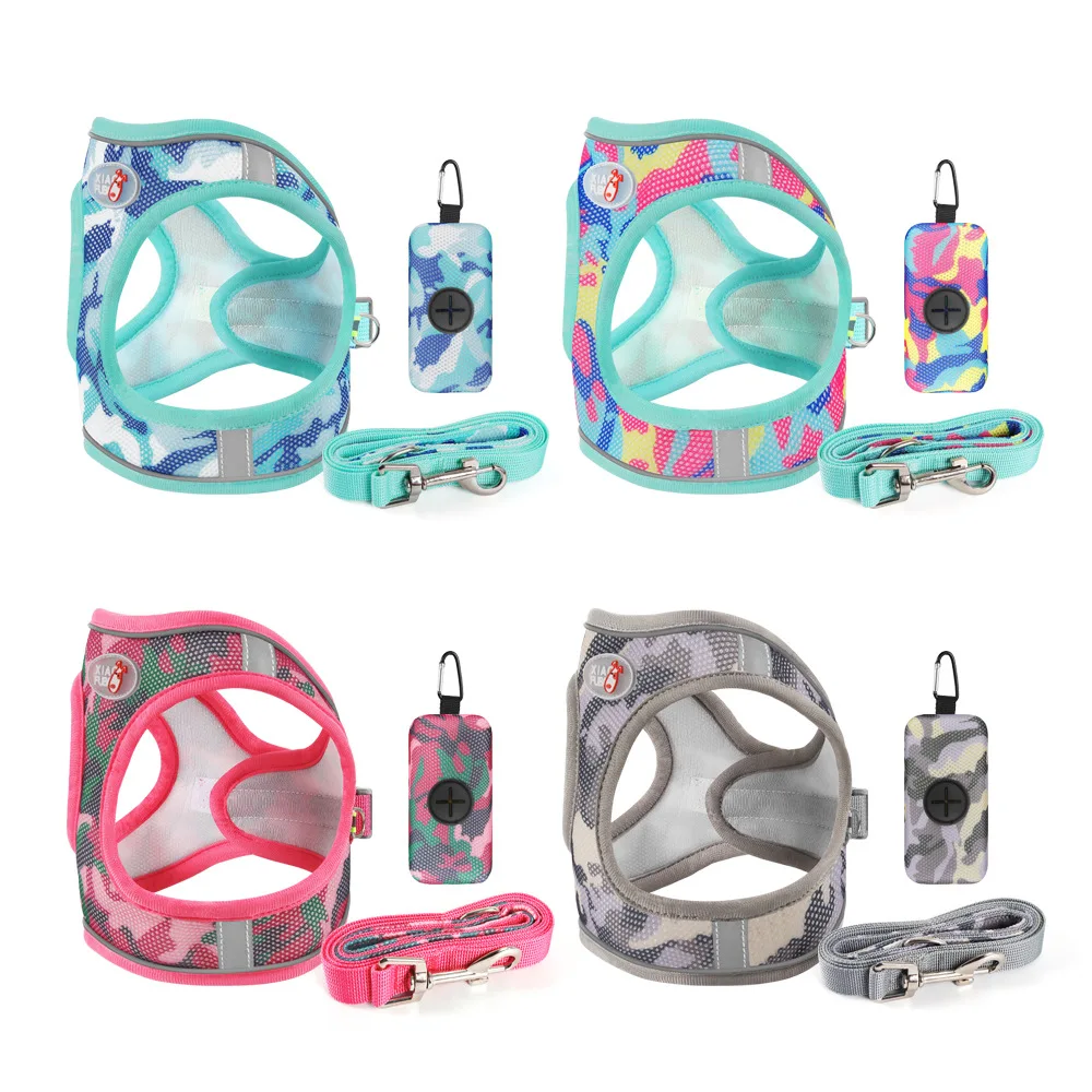 

2023 New style designer wholesale custom logo dog leash and harness set