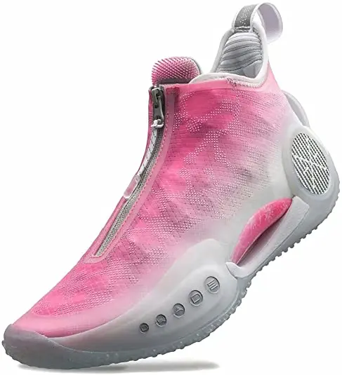 

LINING Wow 9 Series Wade Men Professional Basketball ShoesTechnology Sports Shoes Sneakers ABER003 ABAR119, White/pink