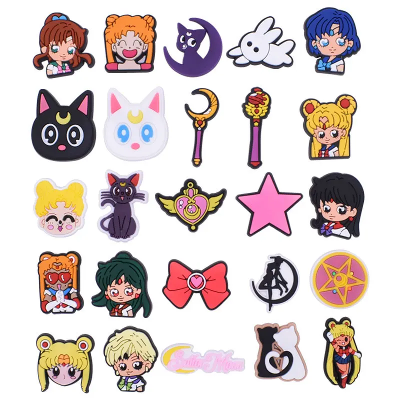 

shoe accessories PVC anime cartoon luxury cute designer custom croc shoe charms for girl