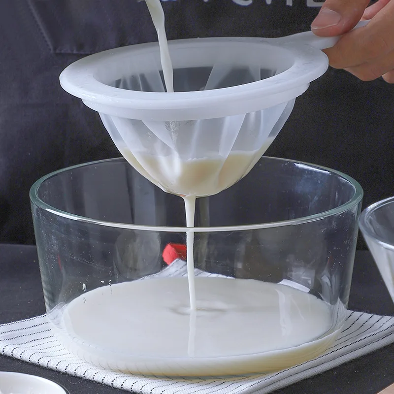 

Mesh Kitchen Ultra-fine Mesh Strainer Kitchen Nylon Mesh Filter Spoon For Soy Milk Coffee Milk Yogurt