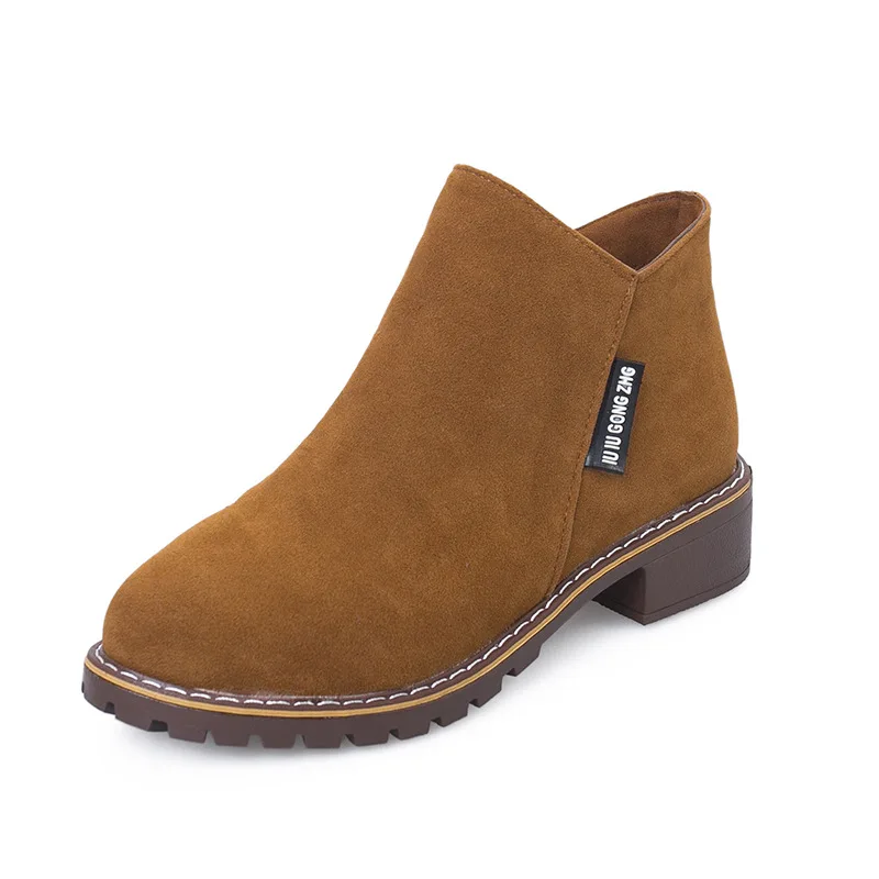 

Winter lady fashion simplicity shoes women suede ankle boots 199, 4 colors