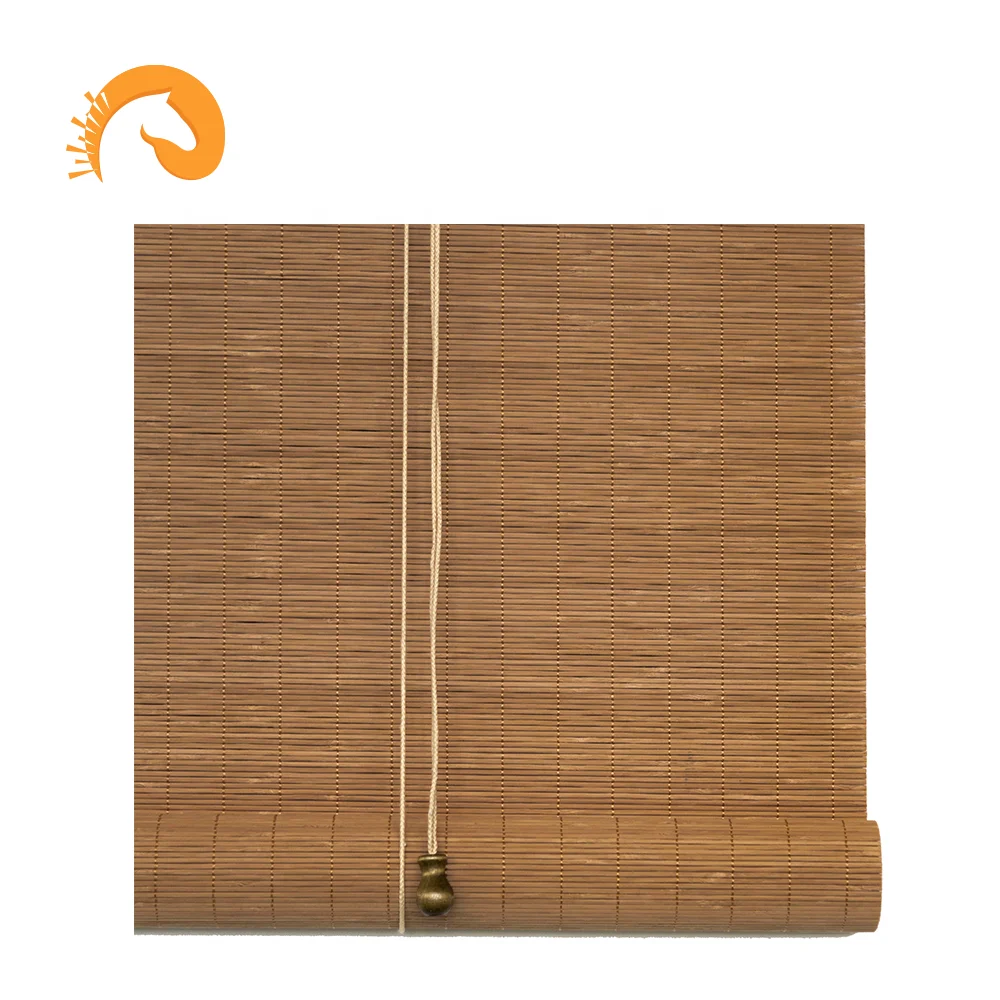 

Japanese style custom bamboo curtains Retro zen balcony louver shading free logo customized curtains for factory price, Customer's request