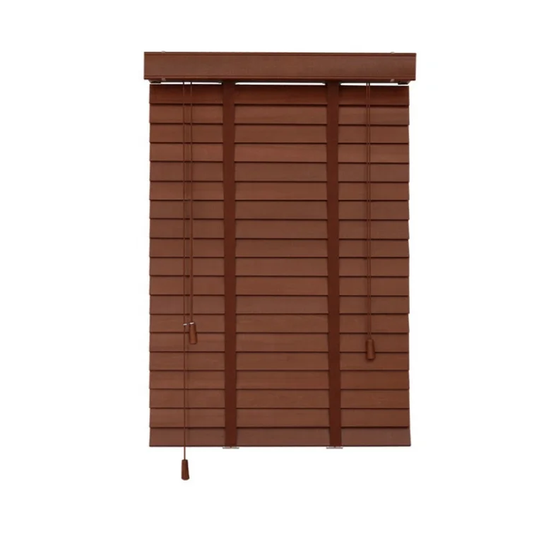 

50mm Slats Wooden Venetian Blinds Indoor Home Basswood Timber Shutter, Customer's request