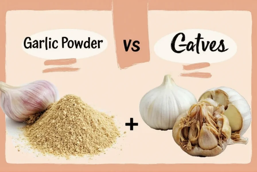 Chef measuring garlic powder for recipe conversion