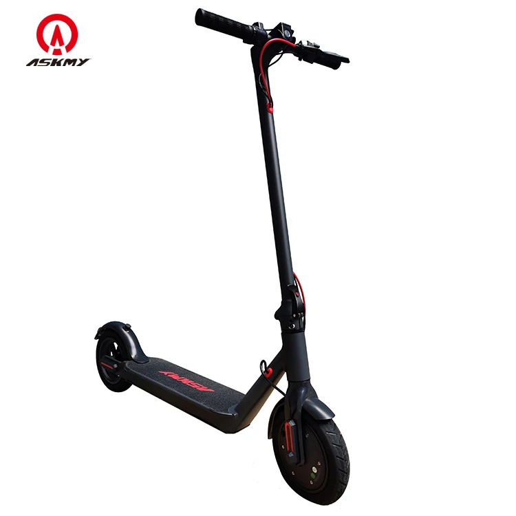 

ASKMY 2020 popular 350w light weight fast folding waterproof adult self-balance electric scooter from China UN certified