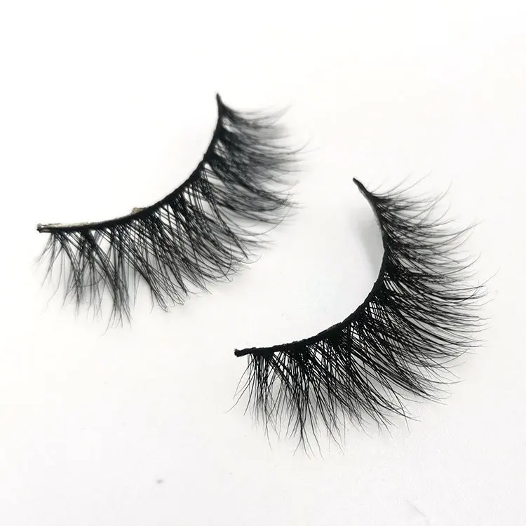 

100% handmade real mink fur false eyelash 3d mink eyelashes band false eye lashes for wholesale high quality lashes vender, Natural black