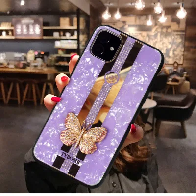 Marvel for iphone 11 case drop-proof butterfly glitter phone case