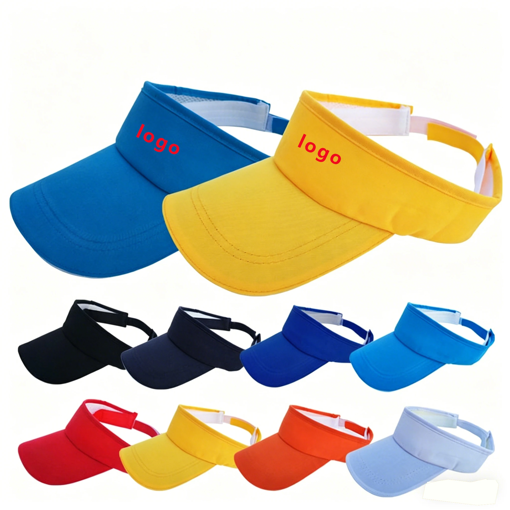 Embroidered Hat Custom logo UV Sun Protection Factory Supply Men Women Tennis Sport Running Baseball Caps Custom Visor Hat