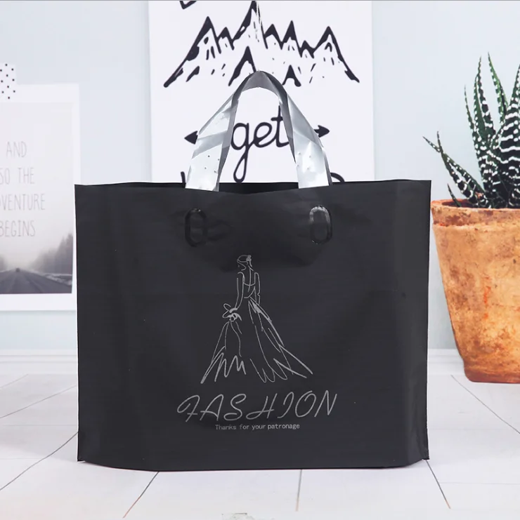 
Luxury custom logo biodegradable waterproof shopping packaging plastic bags 