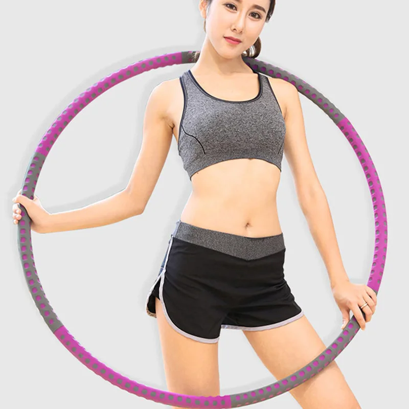 

Wholesale Hoola Hoop for Adults Weight Loss 6 Section Hoola Hoop Soft Foam Padding Weighted Hoola Hoop