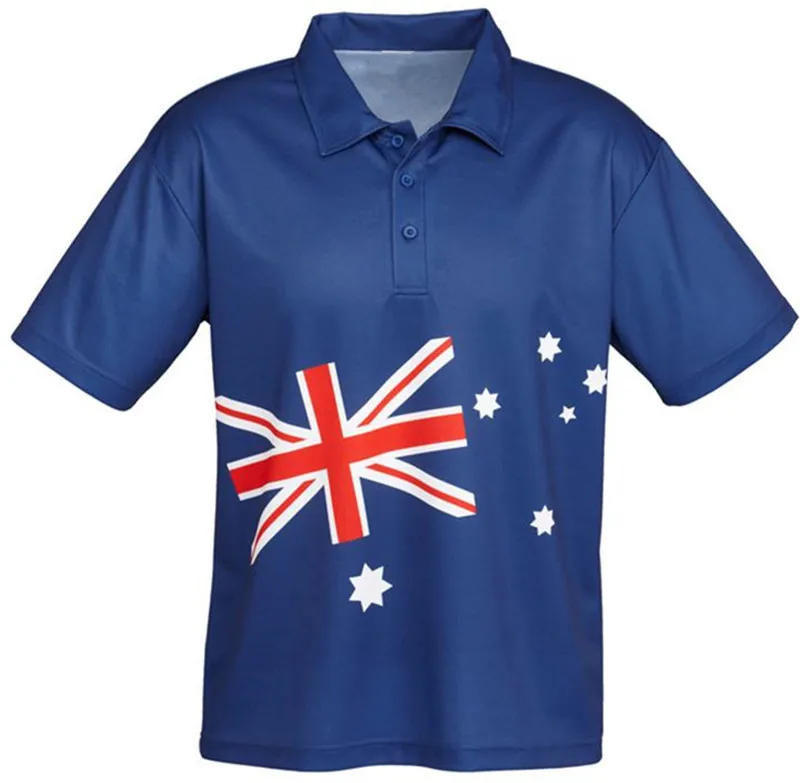 染料升华印花海军蓝色 polo衫批发