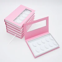 

wholesale 5pairs false eyelash packaging box lash boxes packaging custom logo label 3d mink eyelashes magnetic empty case vendor