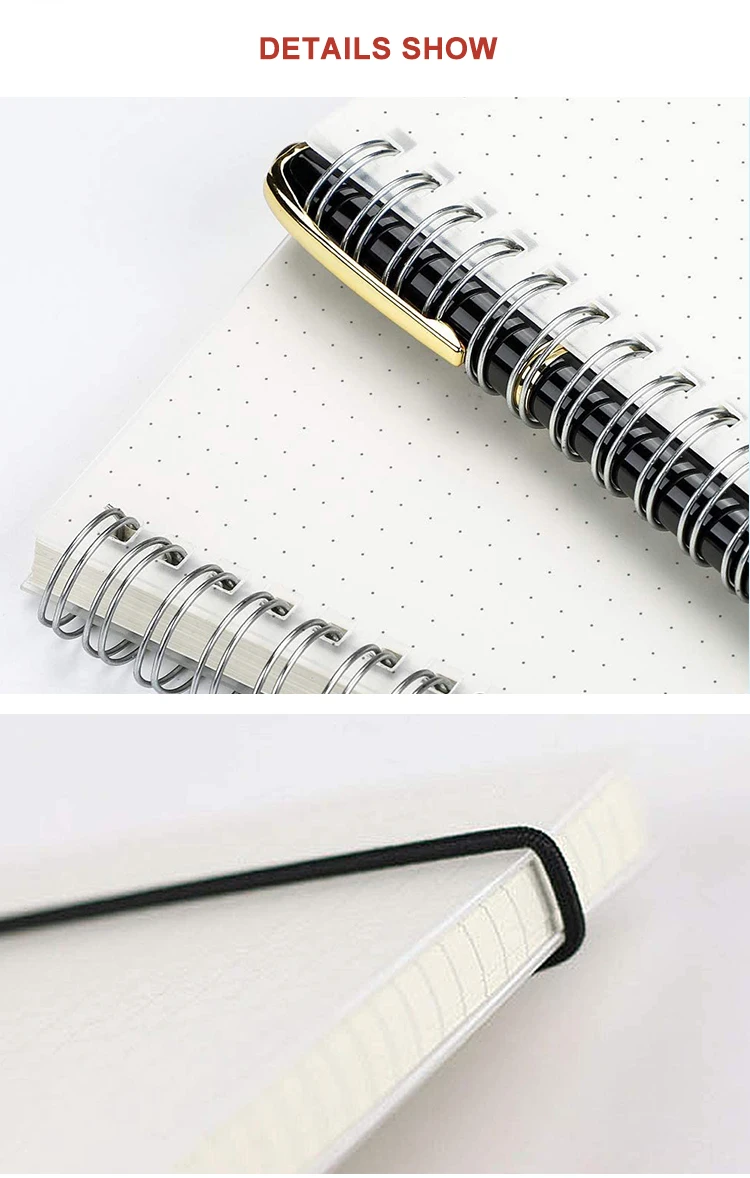 4 Pack B5 A5 A6 Size Dot Grid Spiral Notebook With Thick Paper For