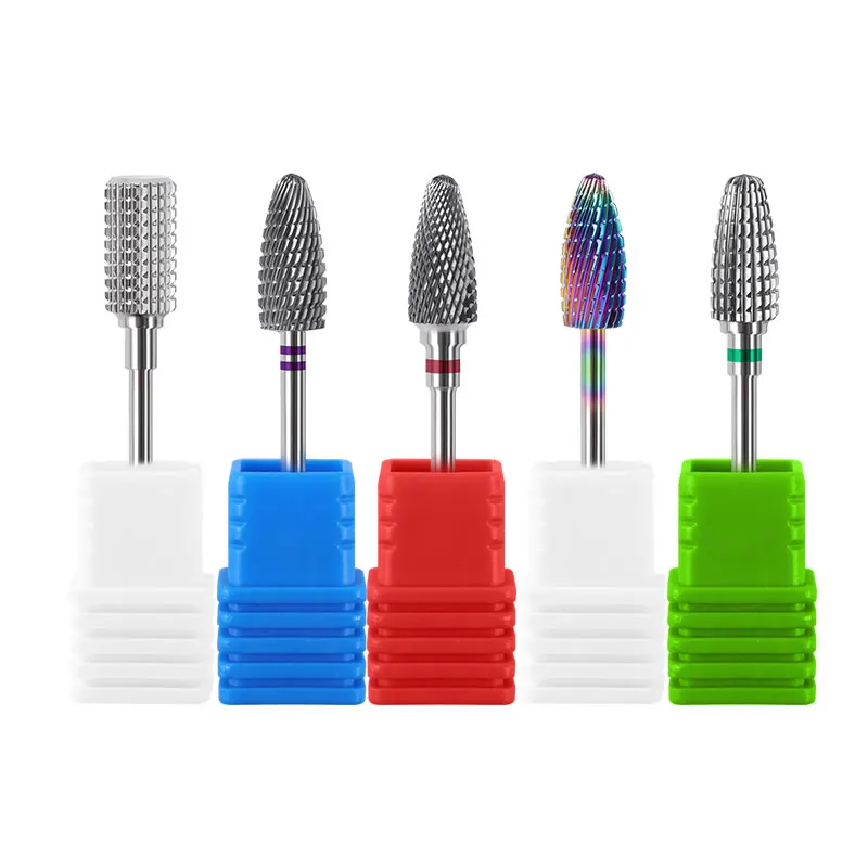

Misscheering Rainbow Carbide Nail Drill Bit Electric Nail Mills Cutter for Manicure Machine Nail Files Accessories tools