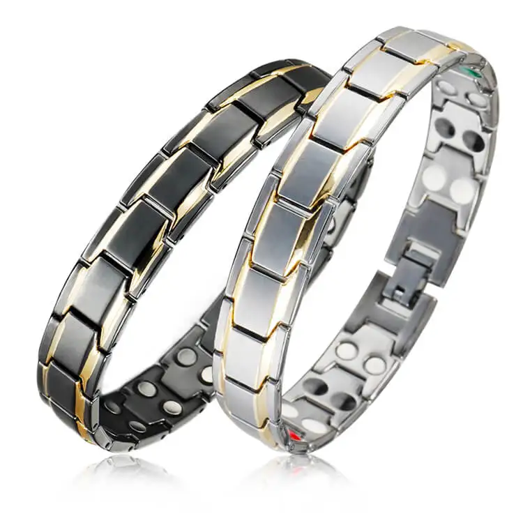

Energinox 2016 top-rated black magnetic stainless steel cuff bracelet, As photo or customized