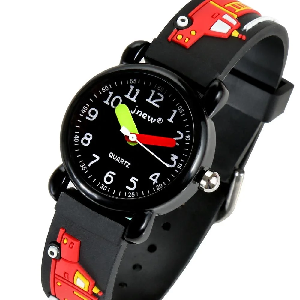 

Environmental 3ATM Waterproof Multicolor Cartoon Car Pattern Quartz Kid Watch kids watches silicone cartoon silicone