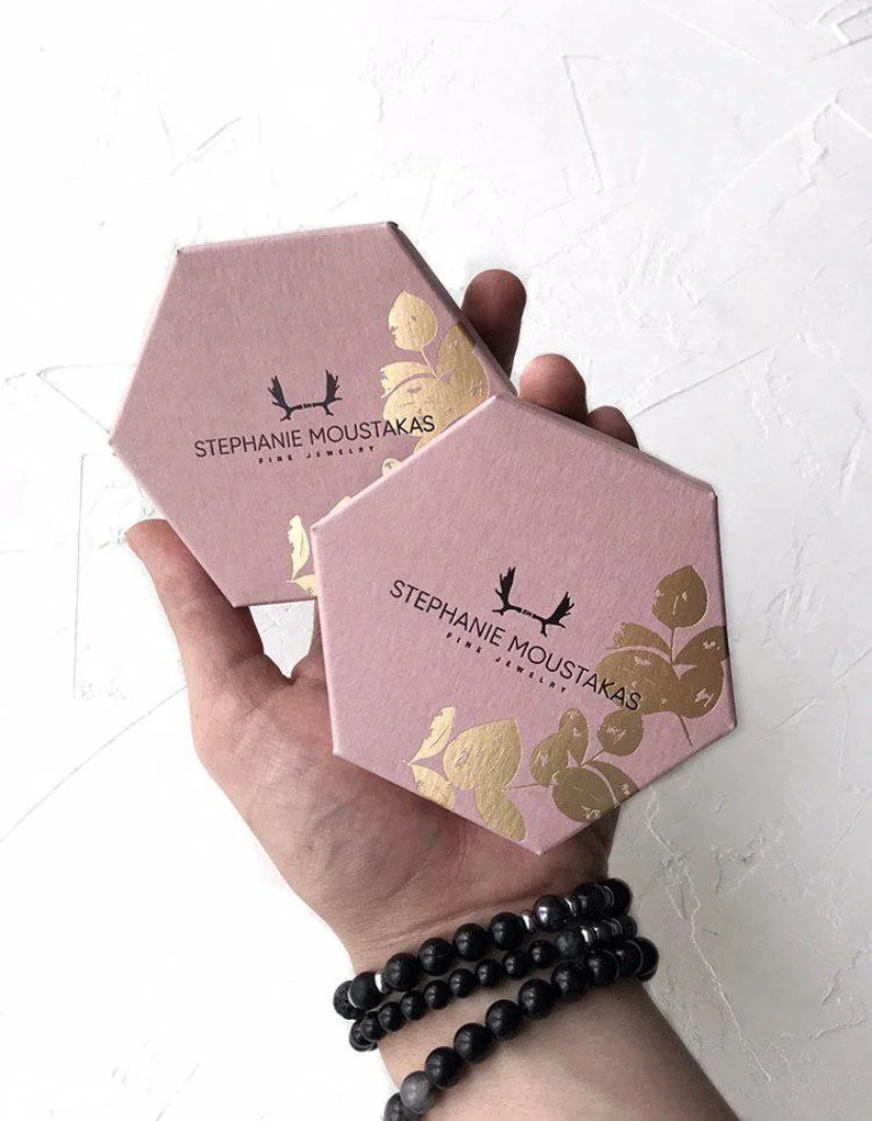 

2021 Luxury Paper Custom logo Design jewerly packaging box, Customized