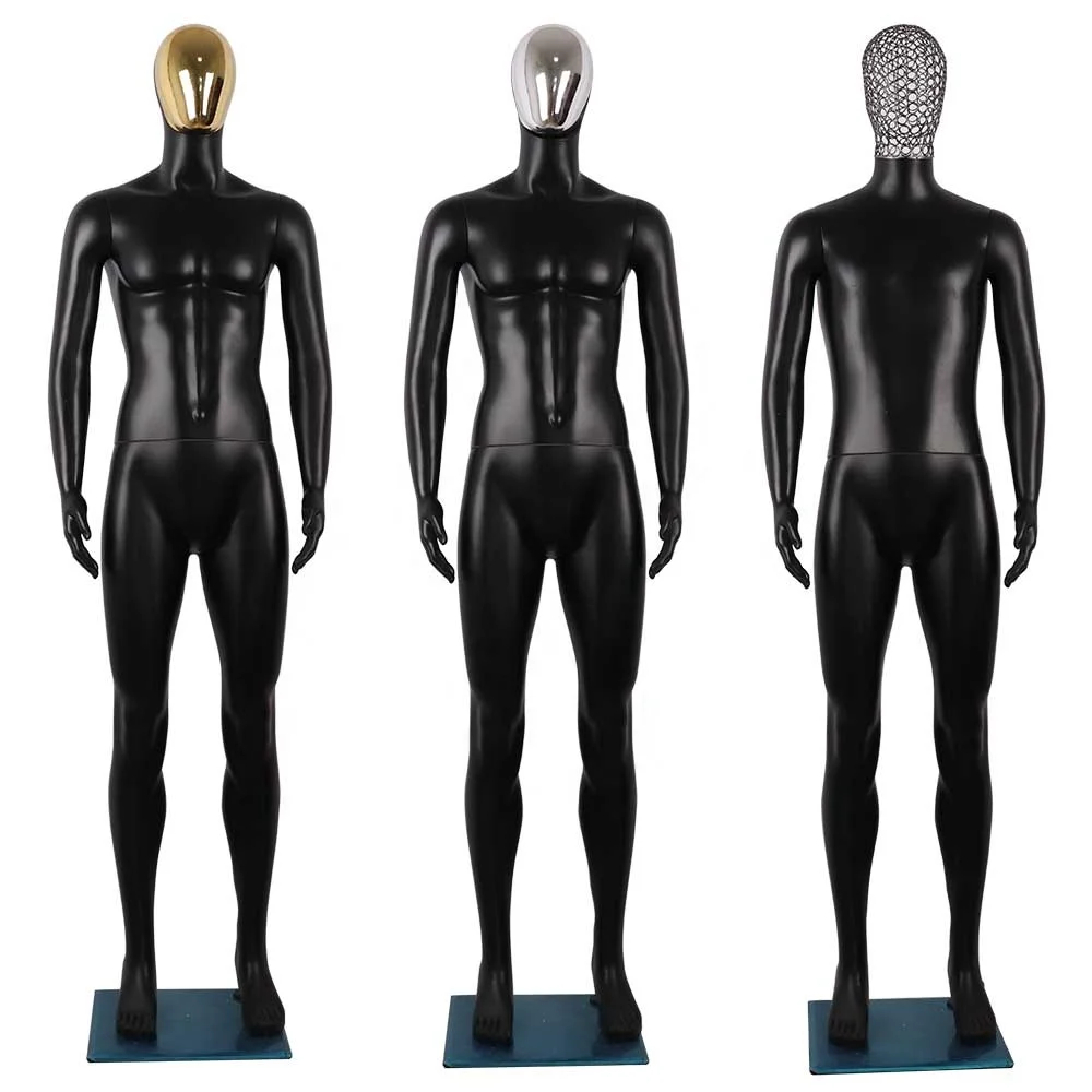 

Cheap price full body standing mannequin male for sale, Black