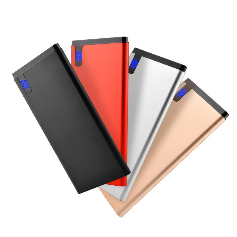 Portable Ultrathin power bank8000mAh/ 10000mAh LED Light Brushed Aluminum Dual USB Backup Battery for Phone and Tablet - ANKUX.COM