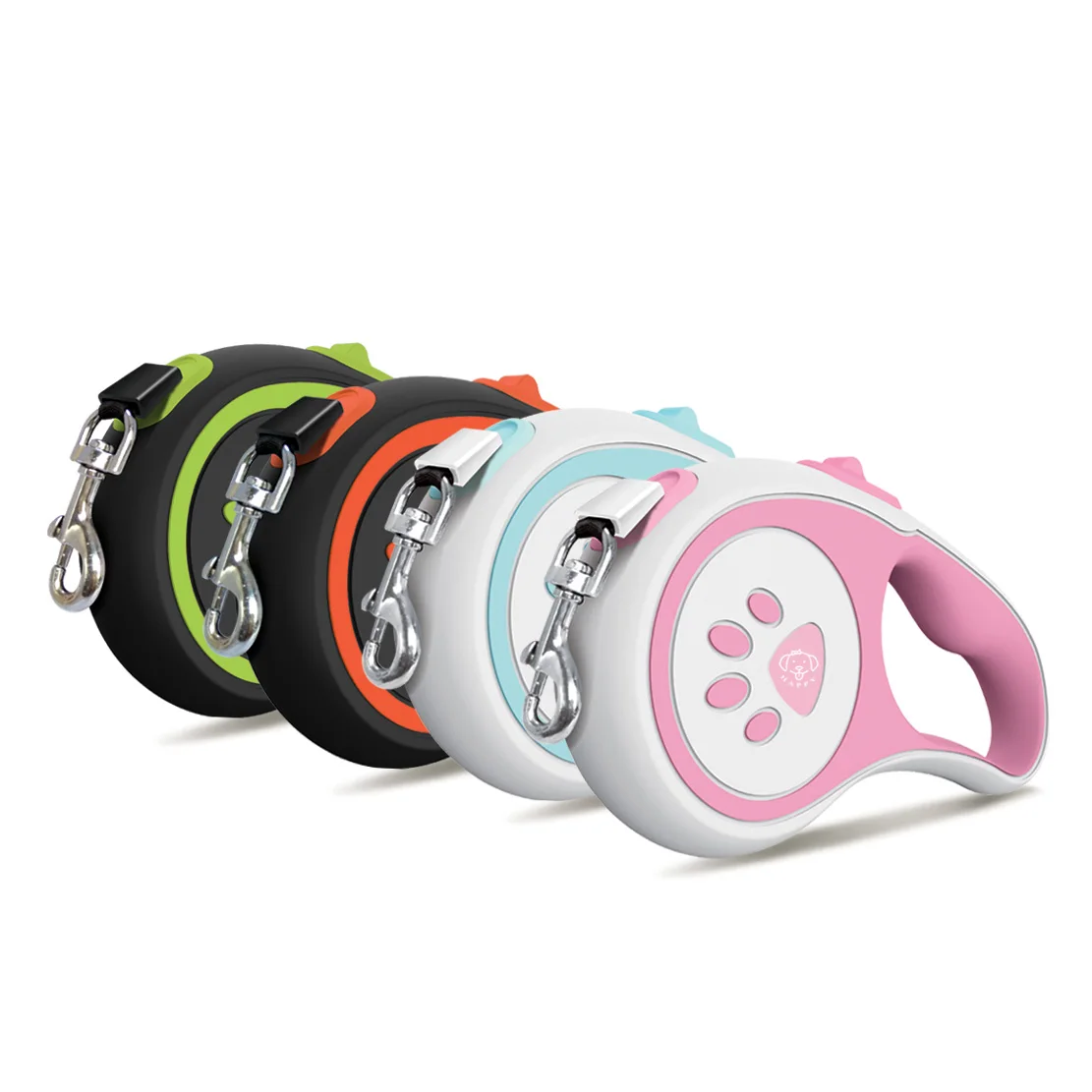 

2021 Hot Wholesale most new nylon pet Automatic Retractable Dog Leash rope, Green pink orange blue