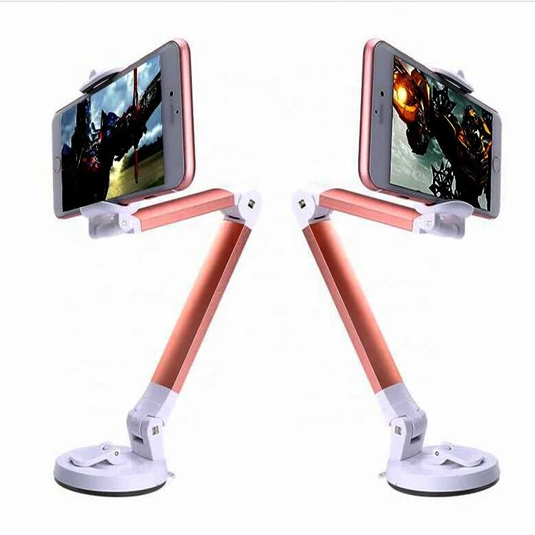 

Hot selling 360 degree rotating long arm folding mobile phone holder for desktop