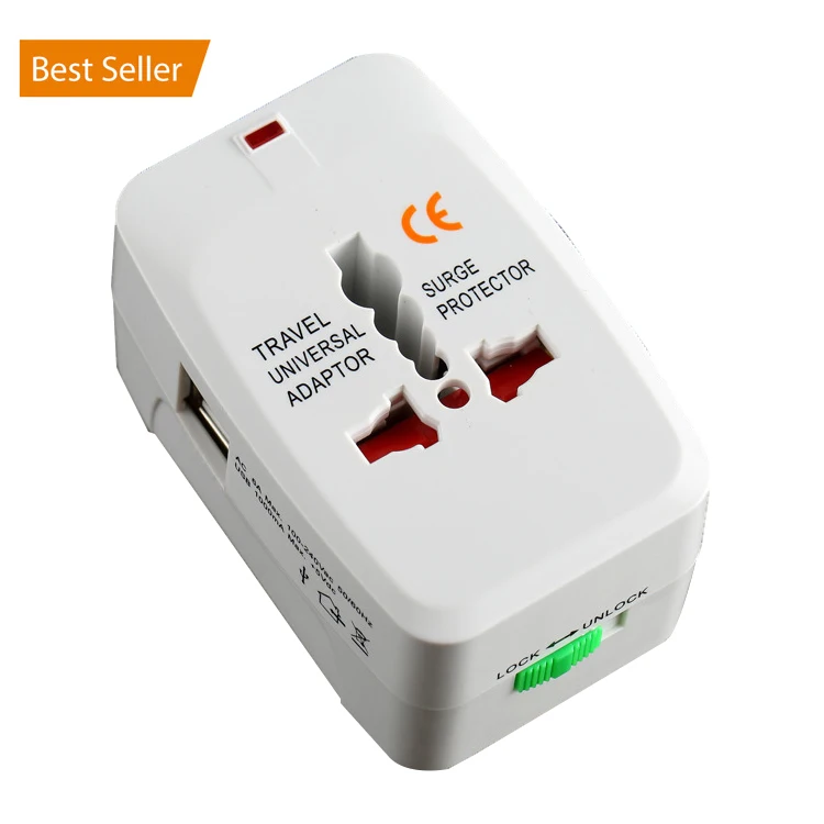 

Shenzhen Factory UK EU US Universal Travel Power Converter Conversion Plugs Charging AC DC 5V Plug USB Power Adapter Charger