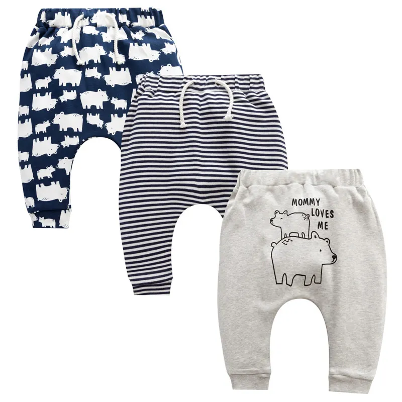 

Momscare 3 pieces baby Harem trousers boys and girls pants spring and autumn children's wear pants children's baby cotton