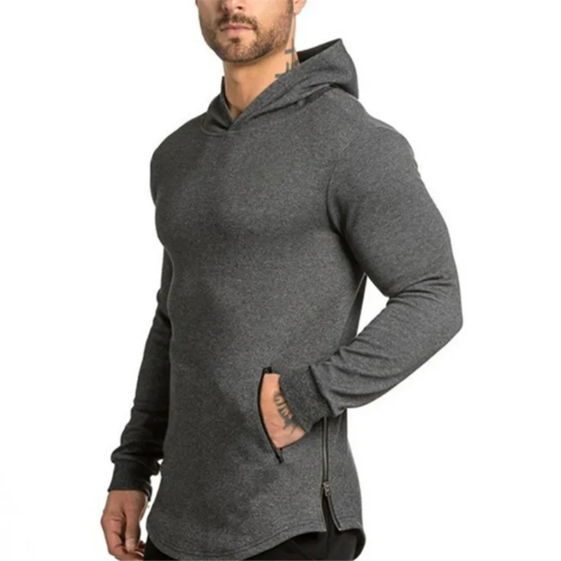 

Wholesale Custom Fitness Sports Pullover Hoodies GYM Running Men's Sweatshirt With Hood, Customized color